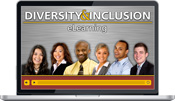 Laptop screen showing Diversity & Inclusion eLearning Program